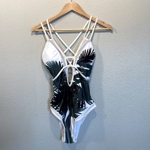 Tropical Print One Piece Swim